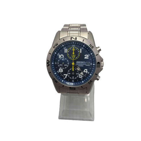 セイコー SEIKO 海外モデル 逆輸入 クオーツ クロノグラフ 防水 腕時計 メンズ