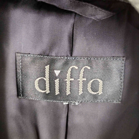 diffa アルパカ モヘヤ 比翼 チェスターコート レディース JPN:42