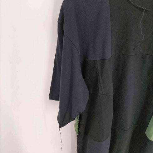 チルドレンオブザディスコーダンス Children of the discordance ×SEMBL RE:PATCH WORK SS TEE L BLACK ASSORT ハンドメイドヴィンテージパッチTシャツ 再構築 メンズ ONE SIZE