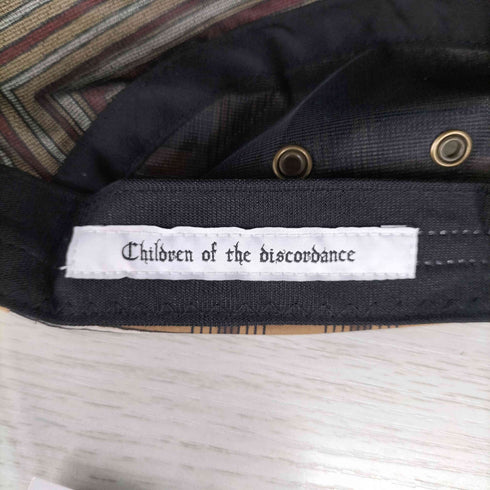 チルドレンオブザディスコーダンス Children of the discordance SCARF 6PANEL CAP スカーフ 再構築 キャップ メンズ ONE SIZE