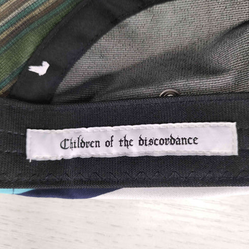 チルドレンオブザディスコーダンス Children of the discordance SCARF 6PANEL CAP スカーフ 再構築 キャップ メンズ ONE SIZE