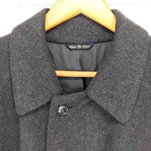 Dante Firenze made in italy CASHMERE カシミヤ100 比翼ステンカラーコート メンズ import:S