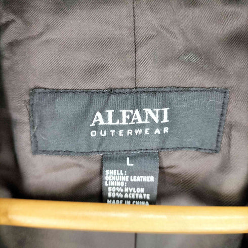 アルファニ ALFANI 本革 レザー カーコート レディース import:L