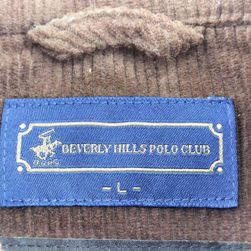 ビバリーヒルズポロクラブ BEVERLY HILLS POLO CLUB 襟コーデュロイ キルティングジャケット メンズ JPN:L