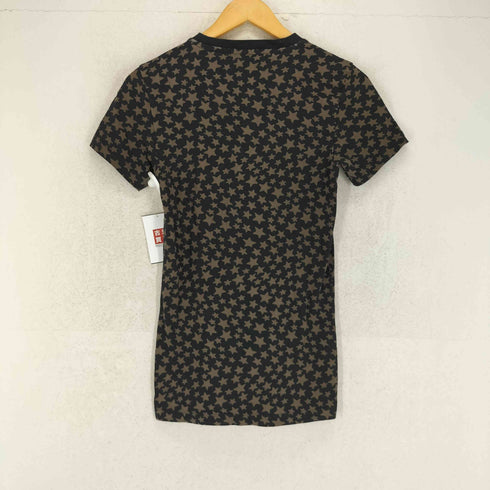 フレッドペリー FRED PERRY ×BELLA FREUD ラスタカラー月桂樹 スター柄クルーネックTシャツ レディース 36