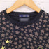フレッドペリー FRED PERRY ×BELLA FREUD ラスタカラー月桂樹 スター柄クルーネックTシャツ レディース 36
