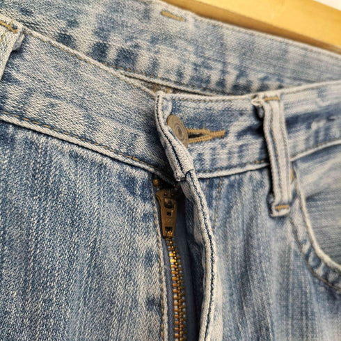 ユニクロ UNIQLO 銀タグ BROKEN DENIM ダメージ加工ストレートデニムパンツ メンズ 33