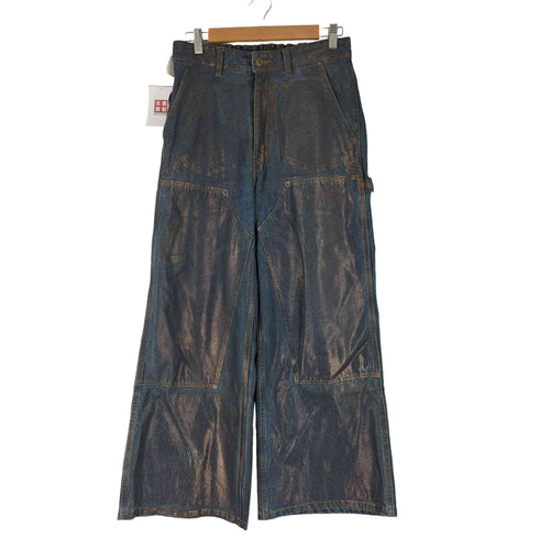 クレイル CLEL 特殊加工 ダブルニーデニムパンツ メンズ JPN:XS