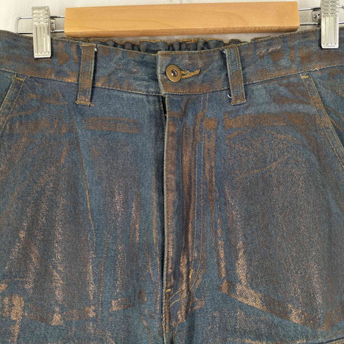 クレイル CLEL 特殊加工 ダブルニーデニムパンツ メンズ JPN:XS