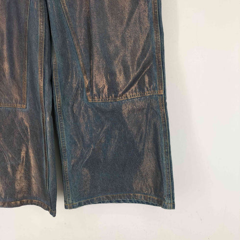 クレイル CLEL 特殊加工 ダブルニーデニムパンツ メンズ JPN:XS