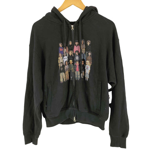 WISH FOR EVER PIXEL MODEL DESIGN ZIP HOODIE メンズ JPN:L