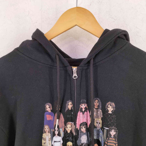 WISH FOR EVER PIXEL MODEL DESIGN ZIP HOODIE メンズ JPN:L