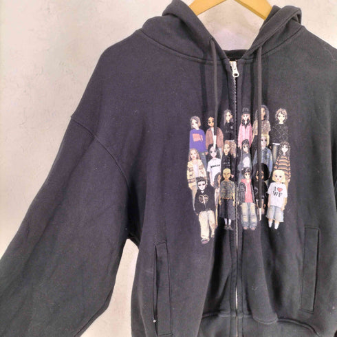 WISH FOR EVER PIXEL MODEL DESIGN ZIP HOODIE メンズ JPN:L