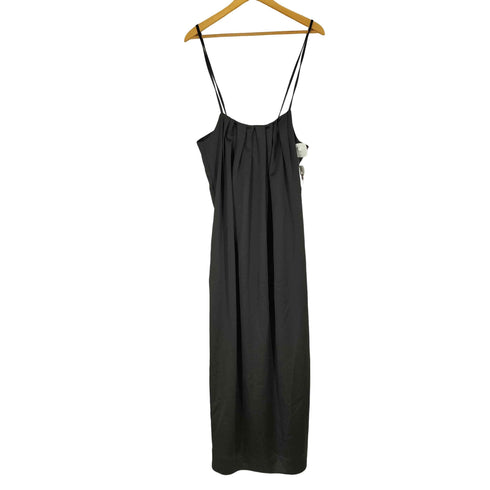 ローレン louren tuck satin cocoon dress レディース M