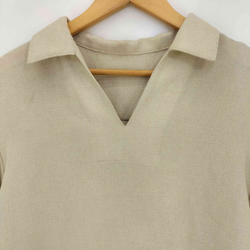 ビューティーアンドユースユナイテッドアローズ BEAUTY & YOUTH UNITED ARROWS ポリエステル メッシュ スキッパー シャツ レディース