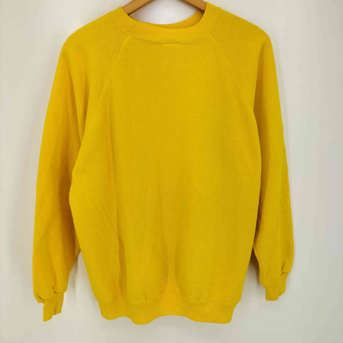 ヘインズ Hanes her way 90s USA製 ブランク 裏起毛 ラグランスリーブ スウェット レディース JPN:XL