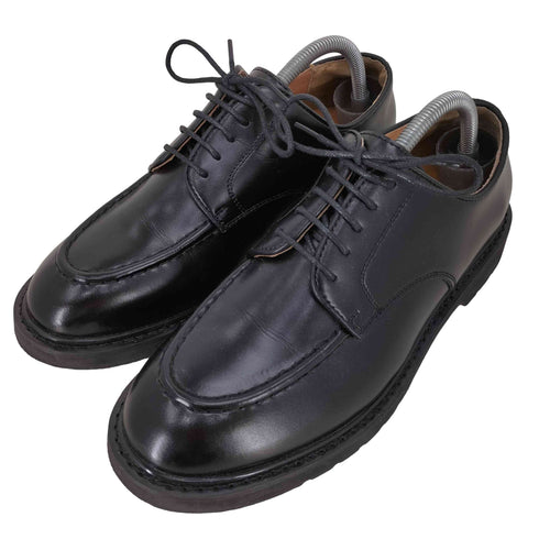 London Shoe Make Oxford and Derby ビジネスシューズ 牛革 Uチップ レザーシューズ メンズ US:8