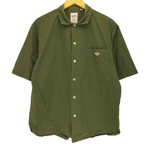 ダントン DANTON 22SS ロゴワッペン S/S ワークシャツ メンズ FR:42