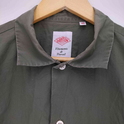 ダントン DANTON 22SS ロゴワッペン S/S ワークシャツ メンズ FR:42