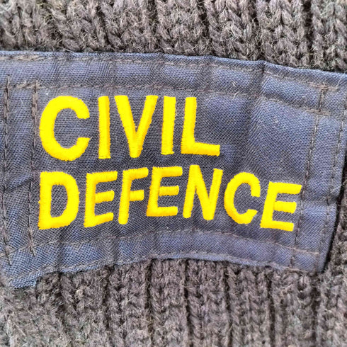 CIVIL DIFENCE カットオフ クロップドコマンドニット レディース