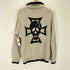 NEW BASIC GENERATE スカル刺繍パッチニットカーディガン メンズ import:M