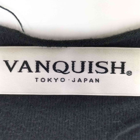 ヴァンキッシュ VANQUISH ダメージ加工 ボートネックコットンニット レディース M