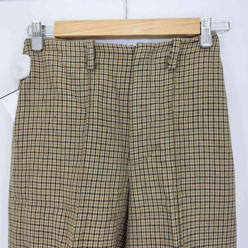 オーラリー AURALEE DOUBLE FACE CHECK WIDE SLACKS ダブルフェイス チェック ワイドスラックス レディース JPN:1