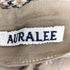オーラリー AURALEE DOUBLE FACE CHECK WIDE SLACKS ダブルフェイス チェック ワイドスラックス レディース JPN:1