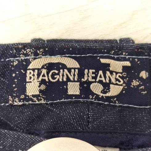 ANNA BIAGINI ポケットデザイン ローライズストライプデニム レディース 42