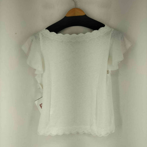 ザラ ZARA レースフリルスリーブトップス レディース US M