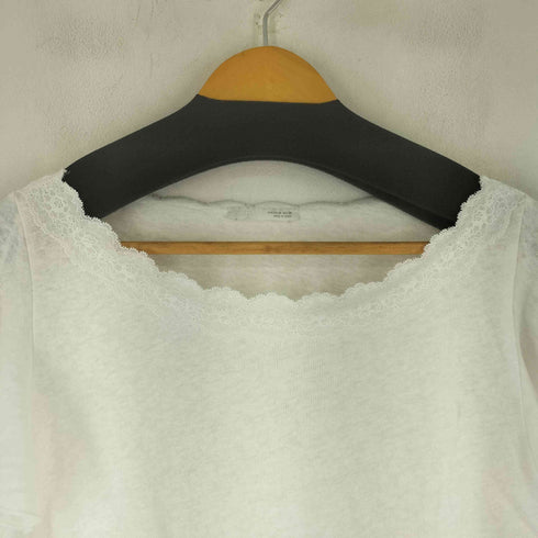 ザラ ZARA レースフリルスリーブトップス レディース US M