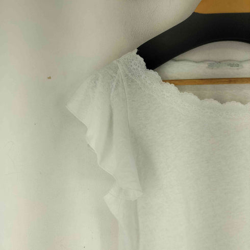 ザラ ZARA レースフリルスリーブトップス レディース US M