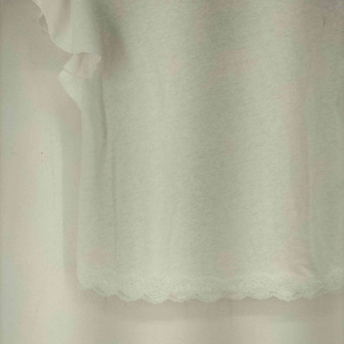 ザラ ZARA レースフリルスリーブトップス レディース US M