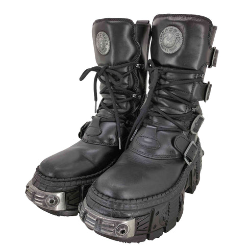 ニューロック NEW ROCK M-WALL373-S3 ダッドソール レースアップブーツ 厚底 グランジ メンズ 39