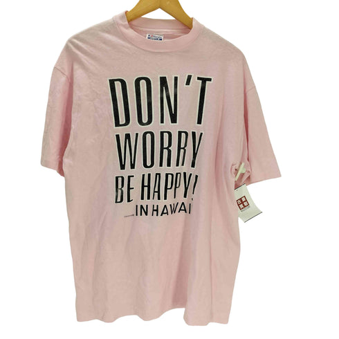 ヘインズ Hanes 80s USA製 メッセージ Tシャツ 裾袖シングル BEEFY ボディ HAWAII メンズ import:XL