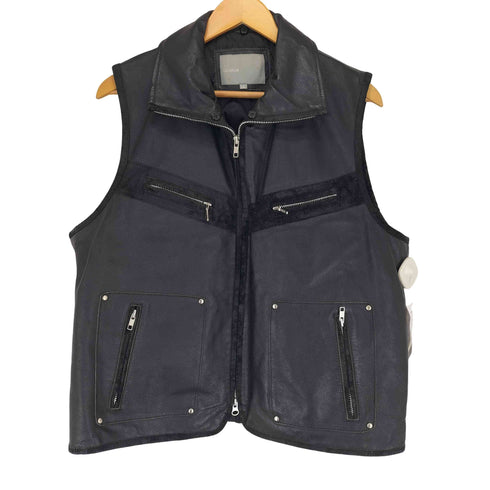 Licorice PIG LEATHER レザーベスト メンズ LL