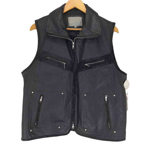 Licorice PIG LEATHER レザーベスト メンズ LL