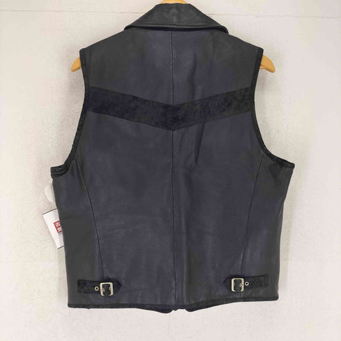 Licorice PIG LEATHER レザーベスト メンズ LL