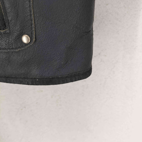 Licorice PIG LEATHER レザーベスト メンズ LL
