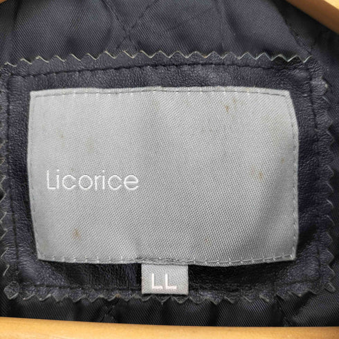 Licorice PIG LEATHER レザーベスト メンズ LL