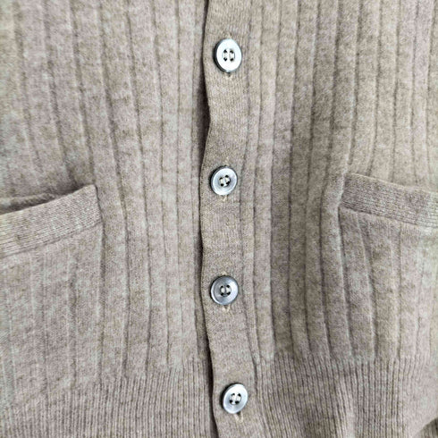 カシミヤ CASHMERE 日本製 リブカーディガン メンズ JPN:M