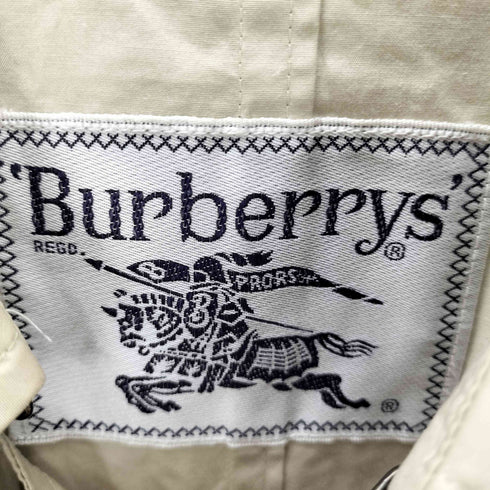 バーバリーズ BURBERRYS 80-90S OLD 白タグ ダブル ガンフラップ付き バルマカーン ステンカラー コート レディース