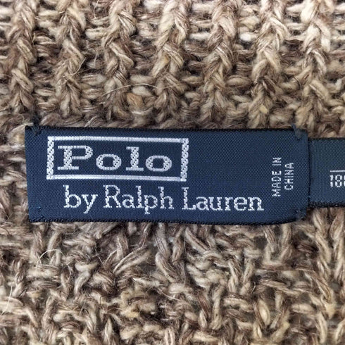 ポロバイラルフローレン Polo by RALPH LAUREN ハンドニット リネン カシミヤ シルク トグルボタン ショールカラー カーディガン メンズ import:L