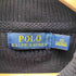 ポロラルフローレン POLO RALPH LAUREN 同色 ポニー刺繍 リブ編み ローゲージ ドライバーズ コットン ブラック ニット セーター ダブルジップ メンズ XS-S