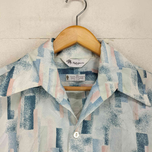 70S~ Mr.California 幾何学 襟芯 S/S オープンカラーシャツ メンズ JPN:M
