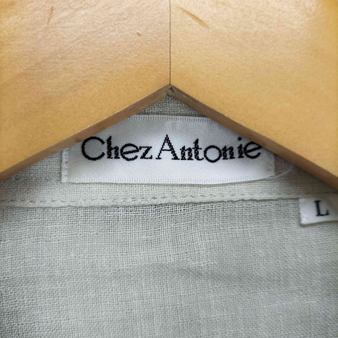 Chez Antonie 日本製 バイカラー S/Sシャツ メンズ JPN:L