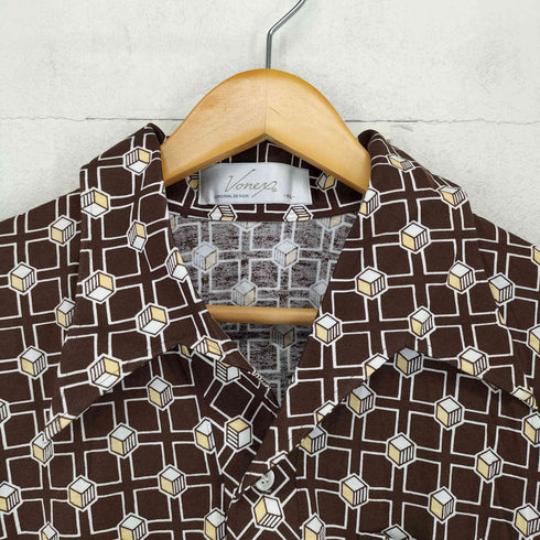 Voneu 総柄 S/S スキッパーポロシャツ メンズ JPN:XL