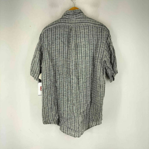 バリー BALLY S/S チェック リネンシャツ メンズ 15 3/4