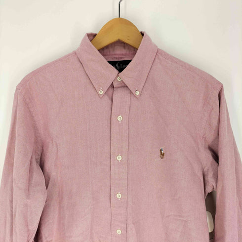 ラルフローレン RALPH LAUREN CUSTOM FIT 90S ポニー刺繍 L/S BD シャツ メンズ import:M