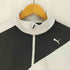 プーマ PUMA ロゴプリント アシメ バイカラー クロップド ジップアップ トラックジャケット ジャージ レディース JPN:S
